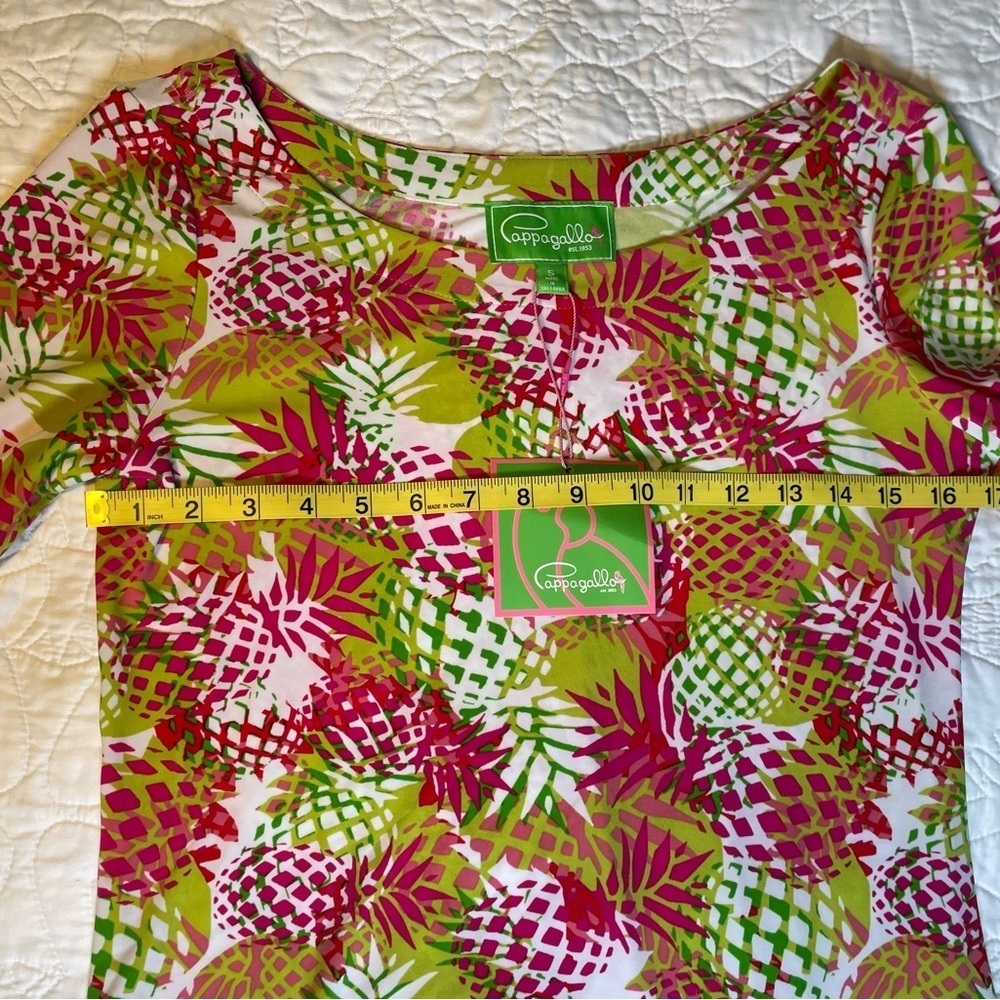 Pappagallo NWT Kiwi Dress Pink & Green Multi Size S - Picture 9 of 11